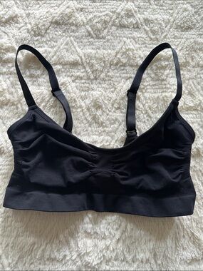 SKIMS Black Seamless Stretch Bralette